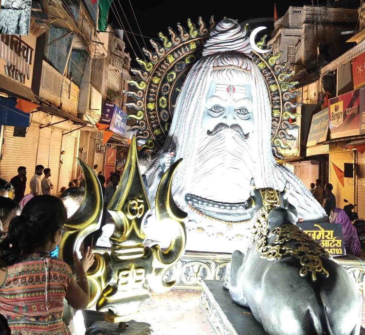 श्री जागनाथ महादेव निकले नगर भ्रमण पर, झांकियां मोह रही मन, दर्शन करने पहुंच रहे श्रद्धालु