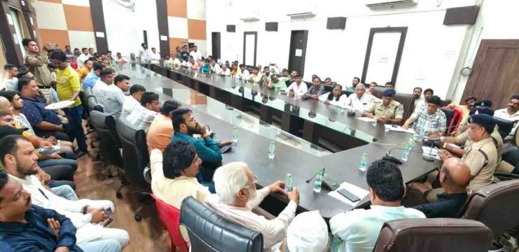 जावरा में 44 स्थानों पर होगी श्री गणेश की स्थापना, पंडालों में महिलाओं के लिए दर्शन व्यवस्था अलग से करें