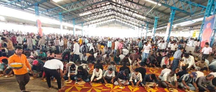 जावरा में पहली बार विशाल भंडारा : दो लाख से अधिक लोगों ने महा भंडारे में ग्रहण की प्रसादी