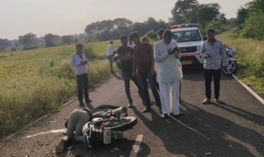 तूफान वाहन की टक्कर से ग्राम मोरिया के दो युवकों की मौत