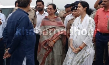 केंद्रीय मंत्री गडकरी ने किया एक्सप्रेस-वे का निरीक्षण, असावती के पास कलेक्टर व एसपी ने किया स्वागत