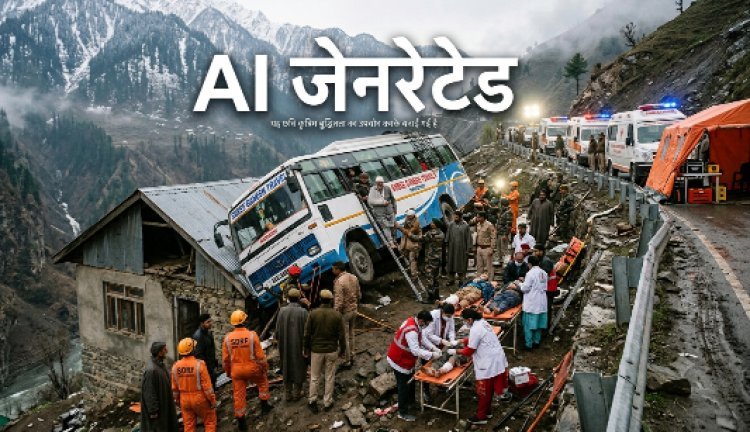 अमरनाथ यात्रा से लौट रहे मंदसौर के श्रद्धालुओं की बस जम्मू-कश्मीर में 50 फीट गहरी खाई में गिरी, 40 घायल; सभी सुरक्षित